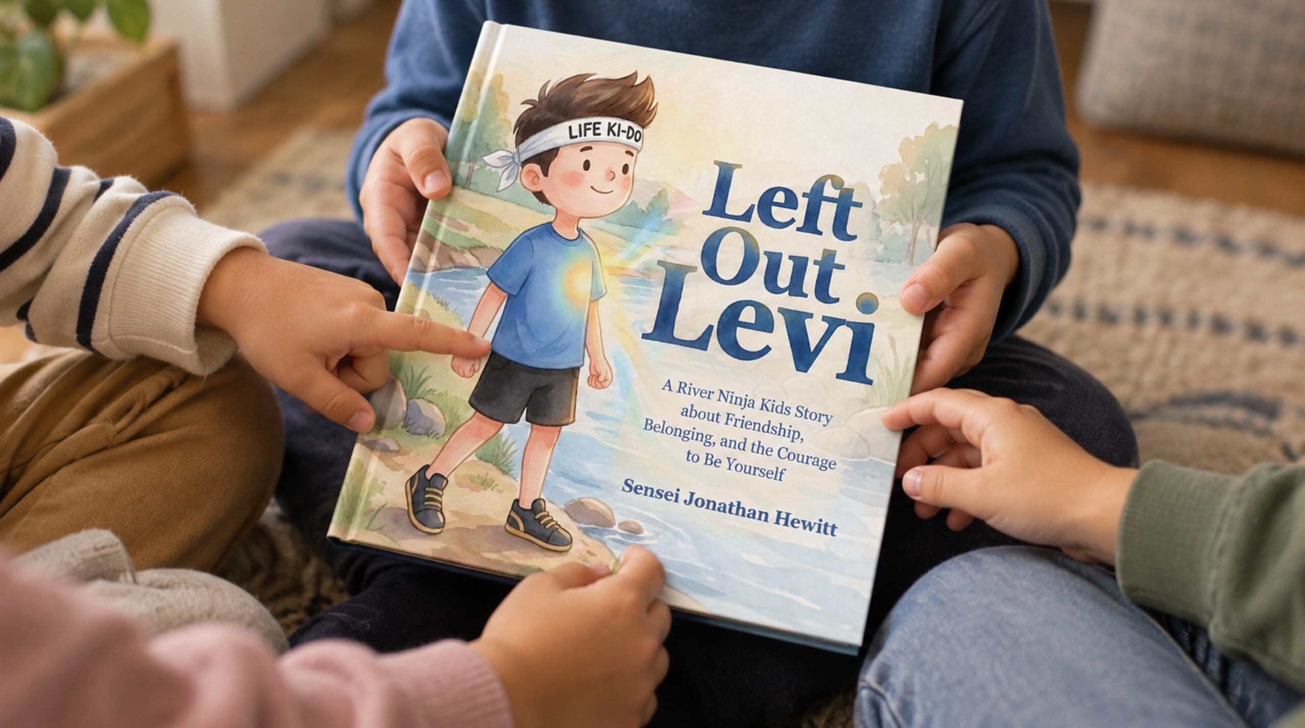 Children learning about friendship, belonging, and empathy through a storybook
